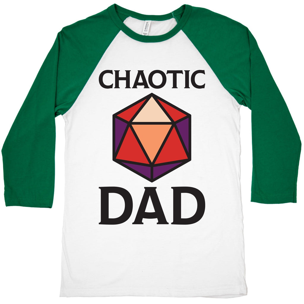Chaotic Dad Baseball Tee Hoodie, Sweatshirt | PureTeeCo.com (Image 2)