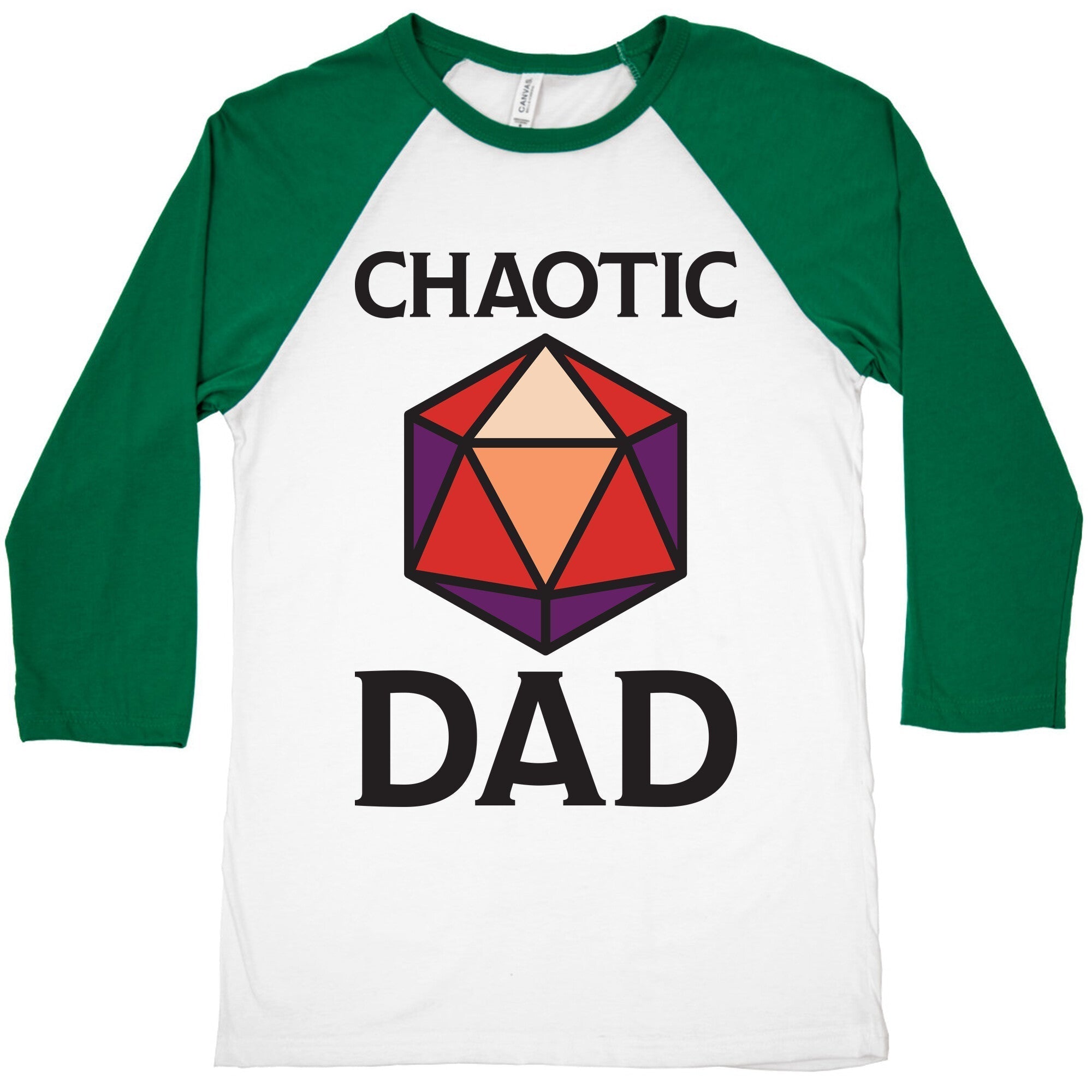 Chaotic Dad Baseball Tee Hoodie, Sweatshirt | PureTeeCo.com (Image 2)