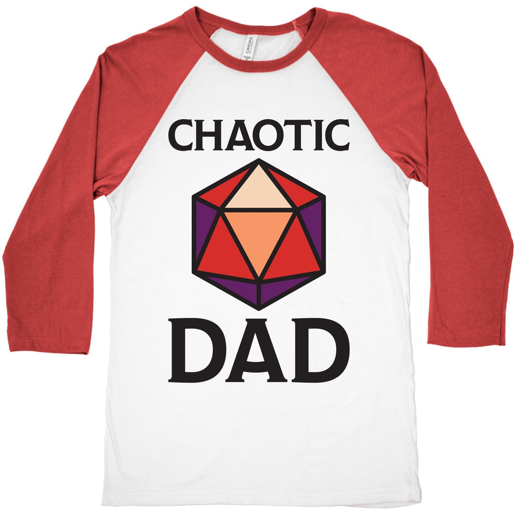 Chaotic Dad Baseball Tee Hoodie, Sweatshirt | PureTeeCo.com (Image 3)
