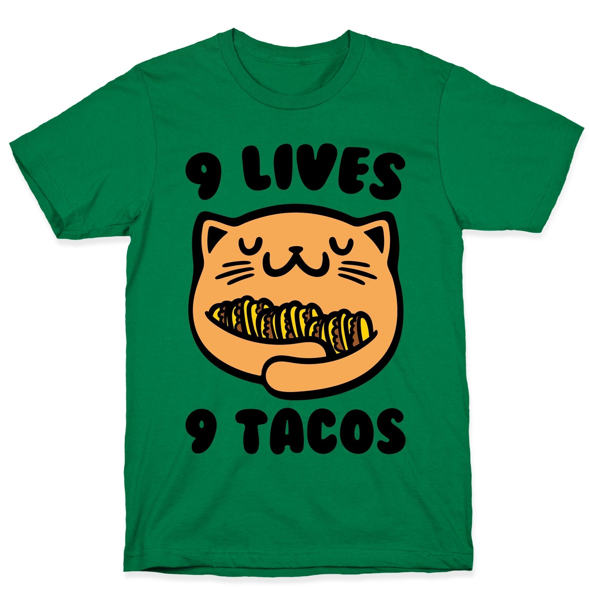 9 Lives 9 Tacos T-Shirt Hoodie, Sweatshirt | PureTeeCo.com (Image 3)