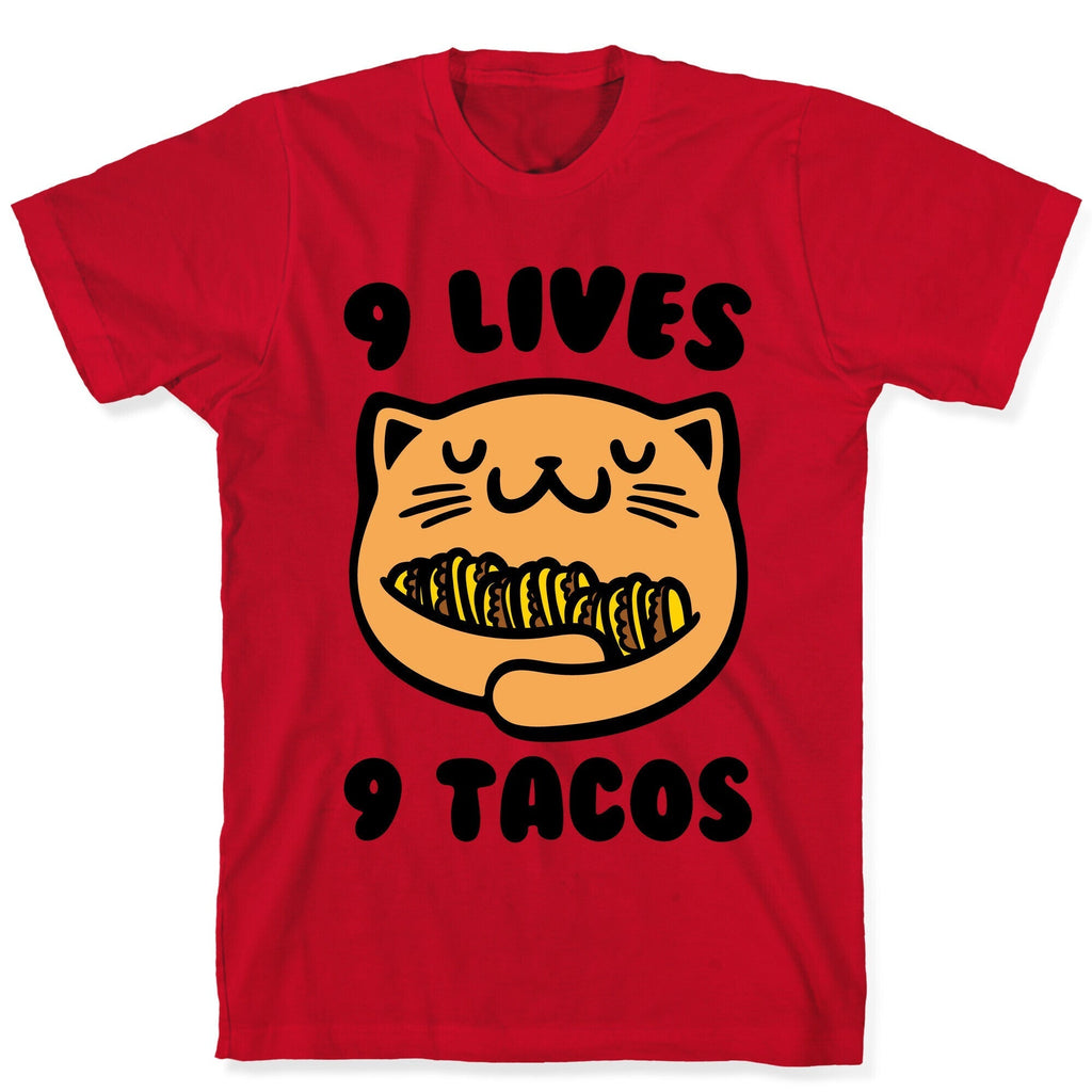 9 Lives 9 Tacos T-Shirt Hoodie, Sweatshirt | PureTeeCo.com (Image 5)