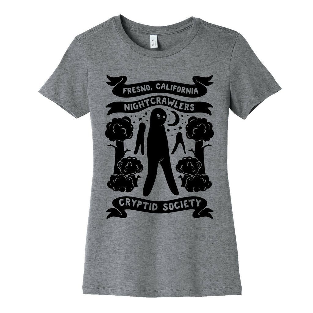 Fresno Nightcrawlers Cryptid Society  Women's Cotton Tee Hoodie, Sweatshirt | PureTeeCo.com (Image 2)