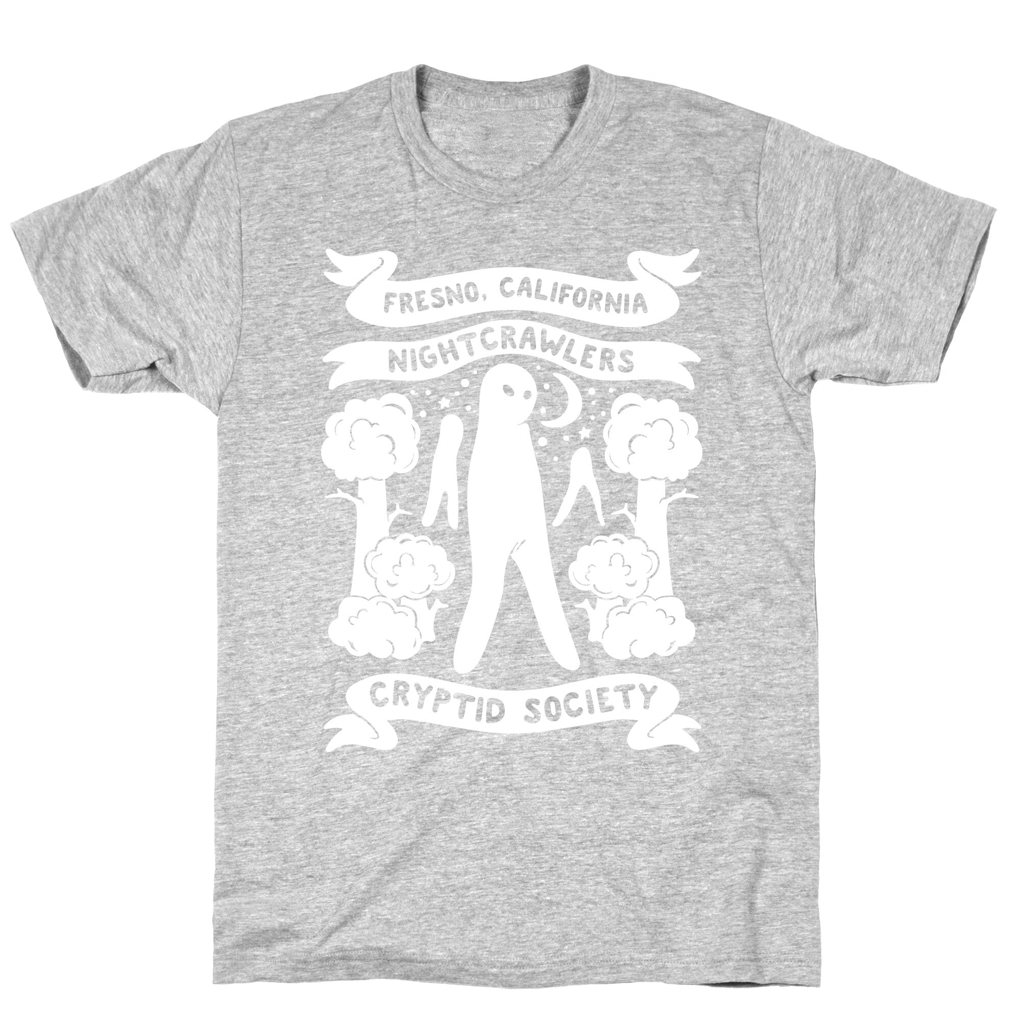 Fresno Nightcrawlers Cryptid Society White Print T-Shirt Hoodie, Sweatshirt | PureTeeCo.com (Image 2)