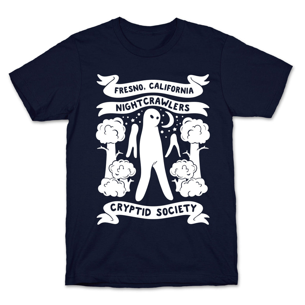 Fresno Nightcrawlers Cryptid Society White Print T-Shirt Hoodie, Sweatshirt | PureTeeCo.com (Image 4)