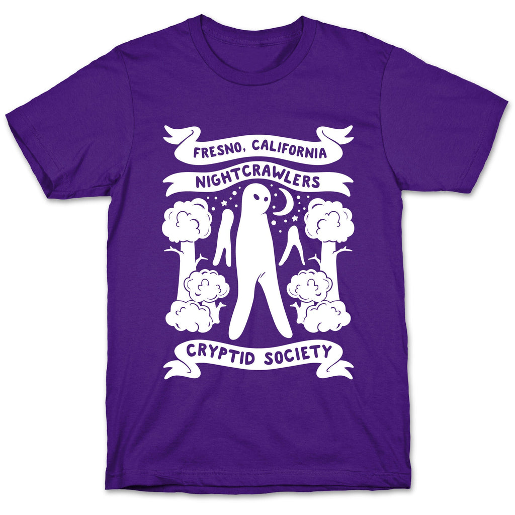 Fresno Nightcrawlers Cryptid Society White Print T-Shirt Hoodie, Sweatshirt | PureTeeCo.com (Image 5)