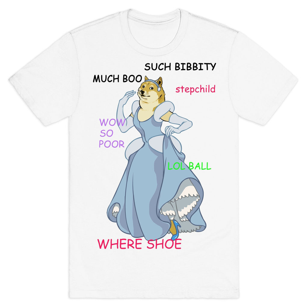 Cinderella Doge T-Shirt Hoodie, Sweatshirt | PureTeeCo.com (Image 2)