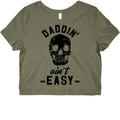 Daddin' Ain't Easy Graphic Baby Tee Hoodie, Sweatshirt | PureTeeCo.com (Image 1)