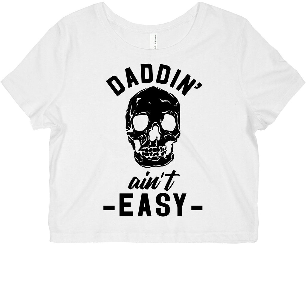 Daddin' Ain't Easy Graphic Baby Tee Hoodie, Sweatshirt | PureTeeCo.com (Image 2)