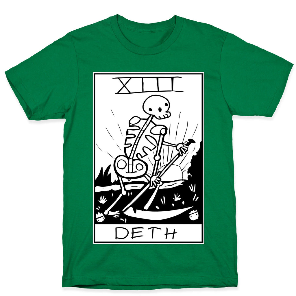 Badly Drawn Tarots: Death T-Shirt Hoodie, Sweatshirt | PureTeeCo.com (Image 3)