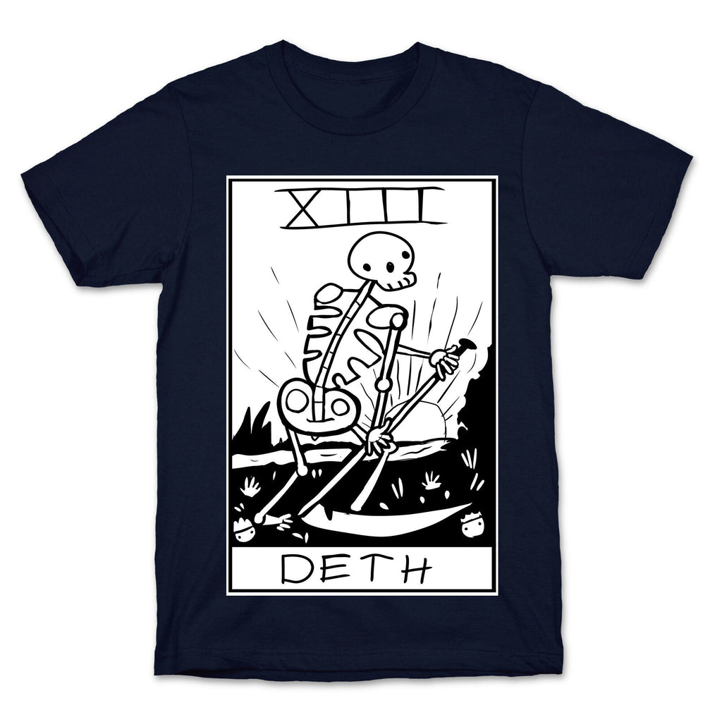 Badly Drawn Tarots: Death T-Shirt Hoodie, Sweatshirt | PureTeeCo.com (Image 4)