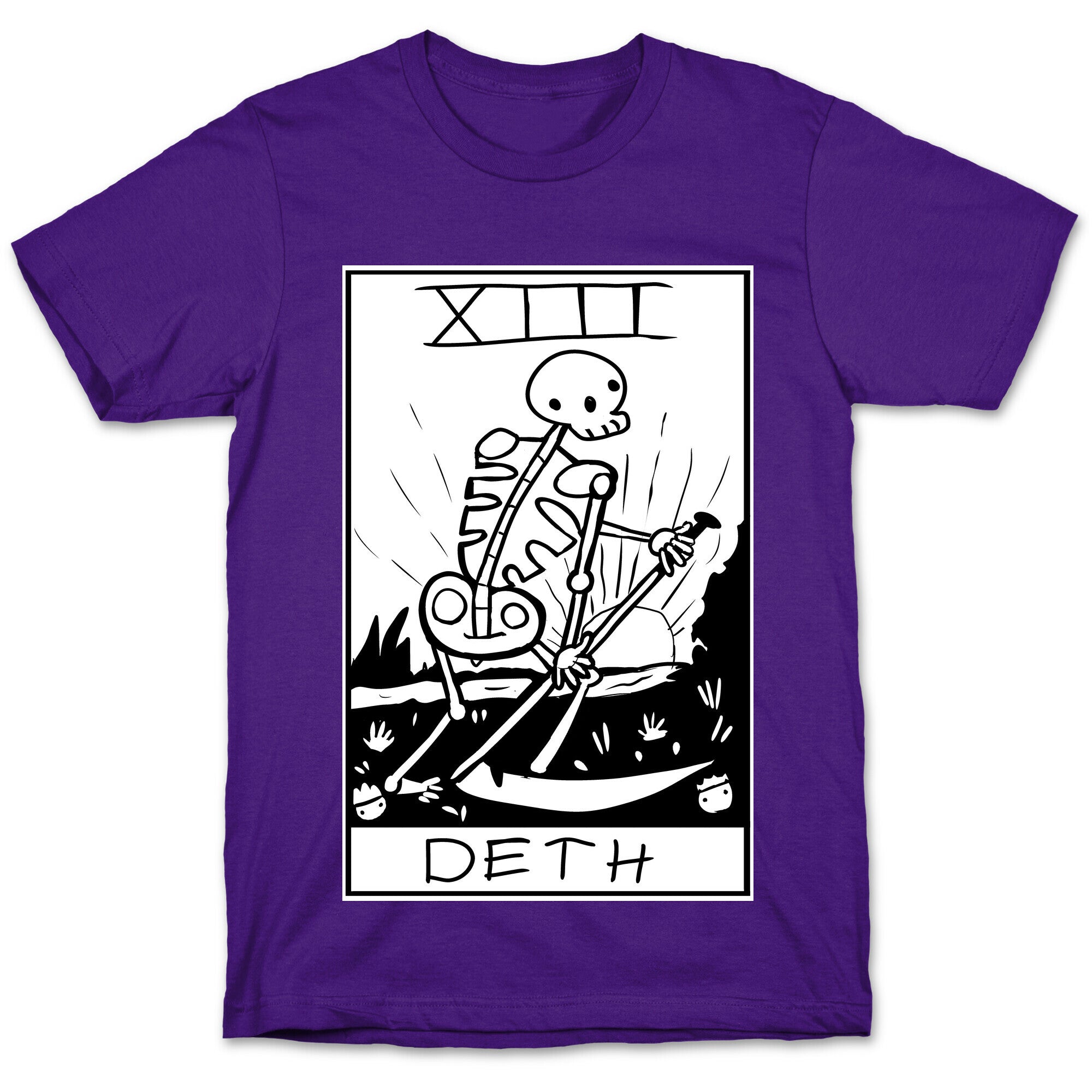 Badly Drawn Tarots: Death T-Shirt Hoodie, Sweatshirt | PureTeeCo.com (Image 5)