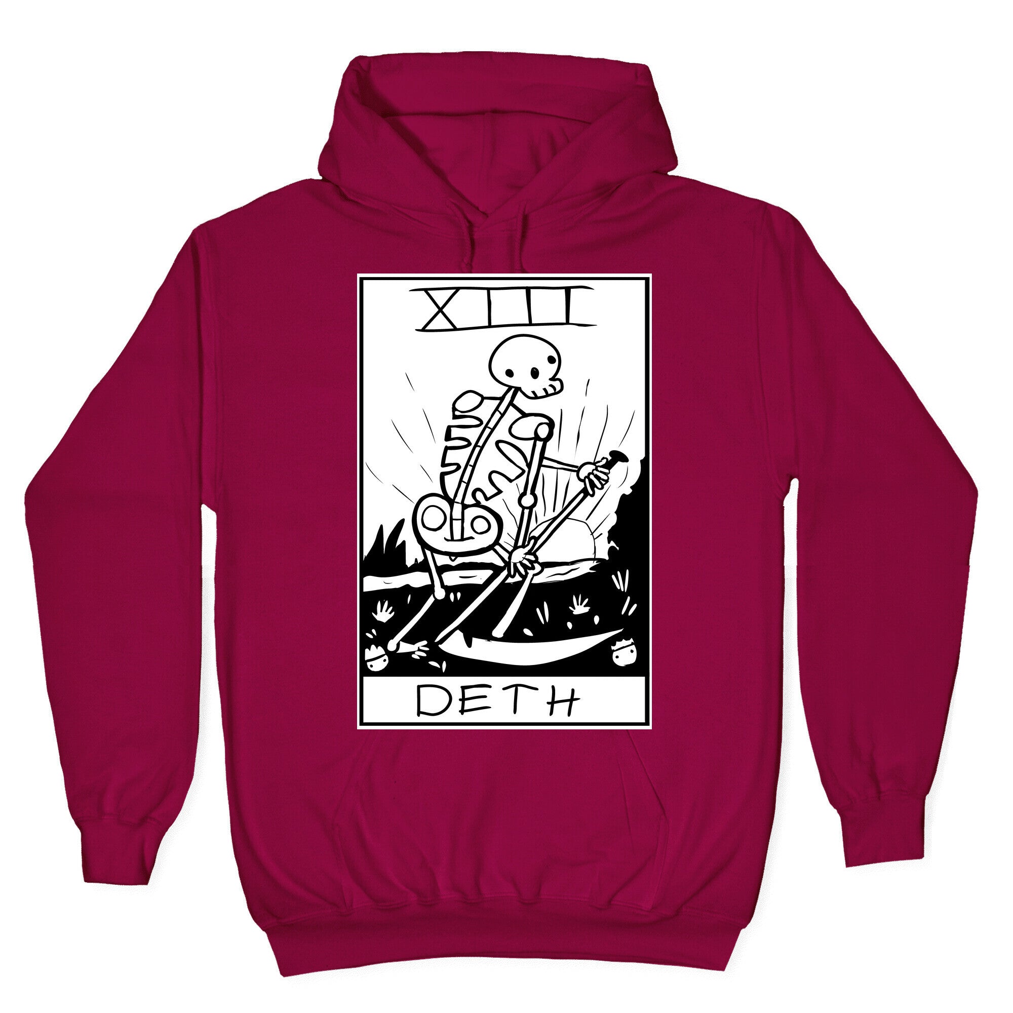 Badly Drawn Tarots: Death Hoodie T-Shirts, Sweatshirt | PureTeeCo.com (Image 5)