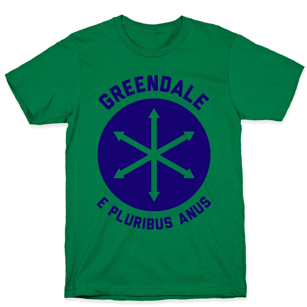 Greendale E Pluribus Anus T-Shirt Hoodie, Sweatshirt | PureTeeCo.com (Image 4)