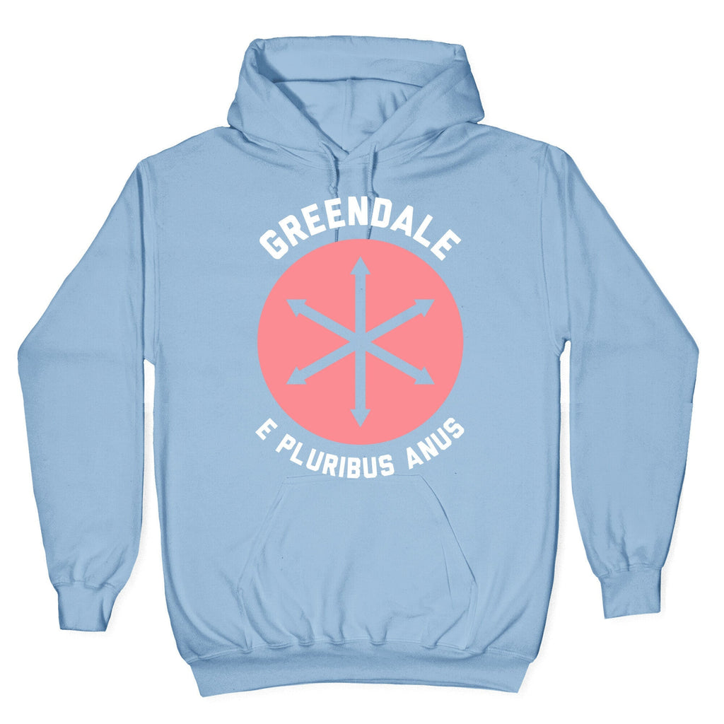 Greendale E Pluribus Anus Hoodie T-Shirts, Sweatshirt | PureTeeCo.com (Image 4)