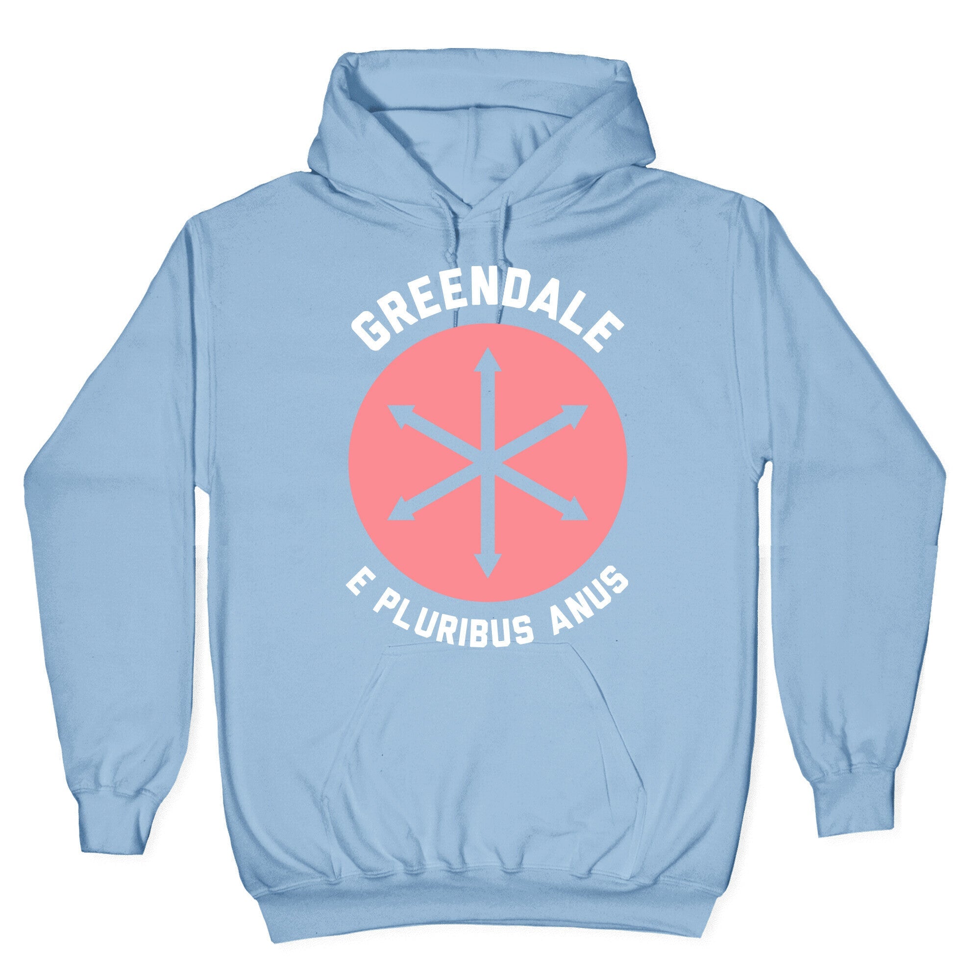 Greendale E Pluribus Anus Hoodie T-Shirts, Sweatshirt | PureTeeCo.com (Image 4)