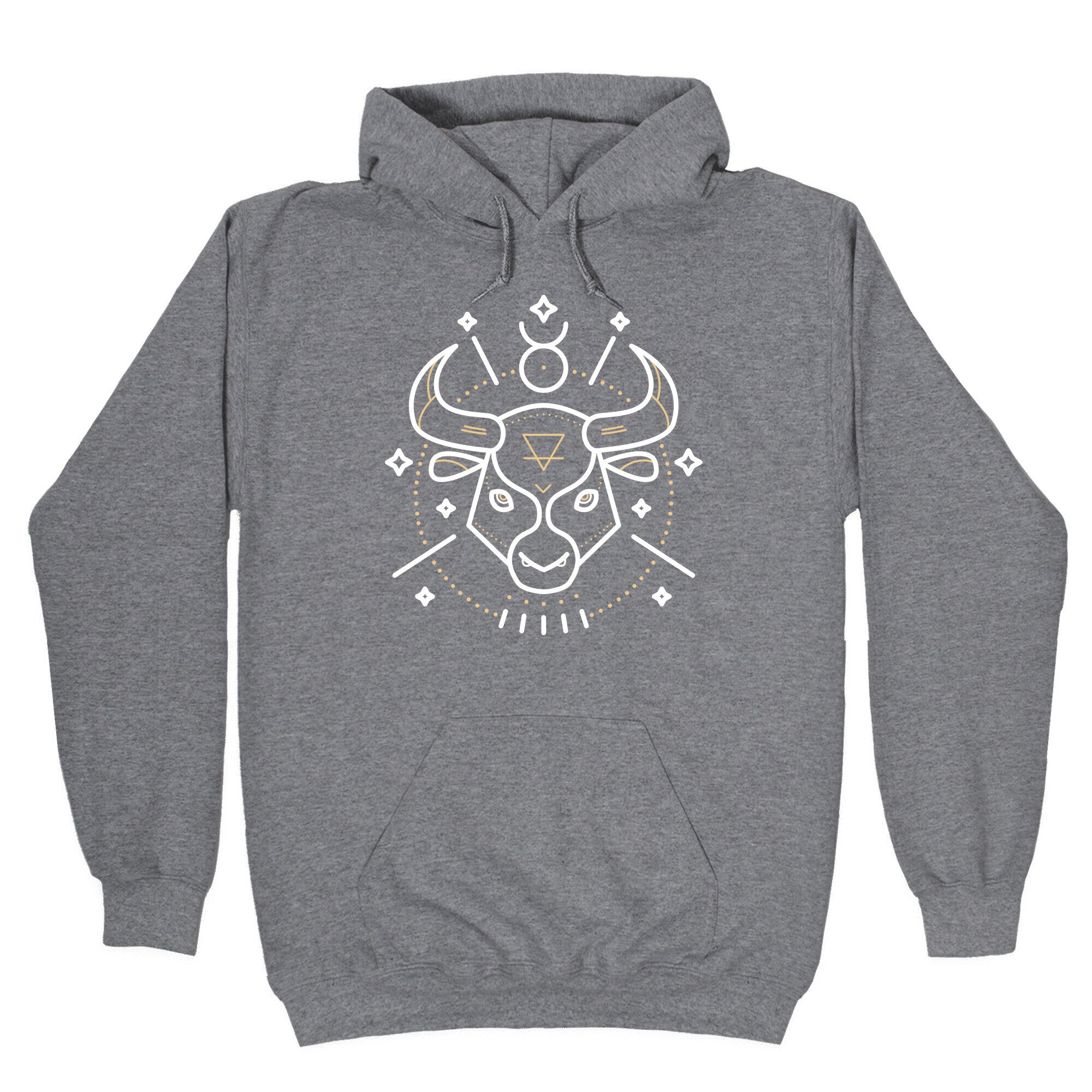 Astrology Taurus Bull Hoodie T-Shirts, Sweatshirt | PureTeeCo.com (Image 1)