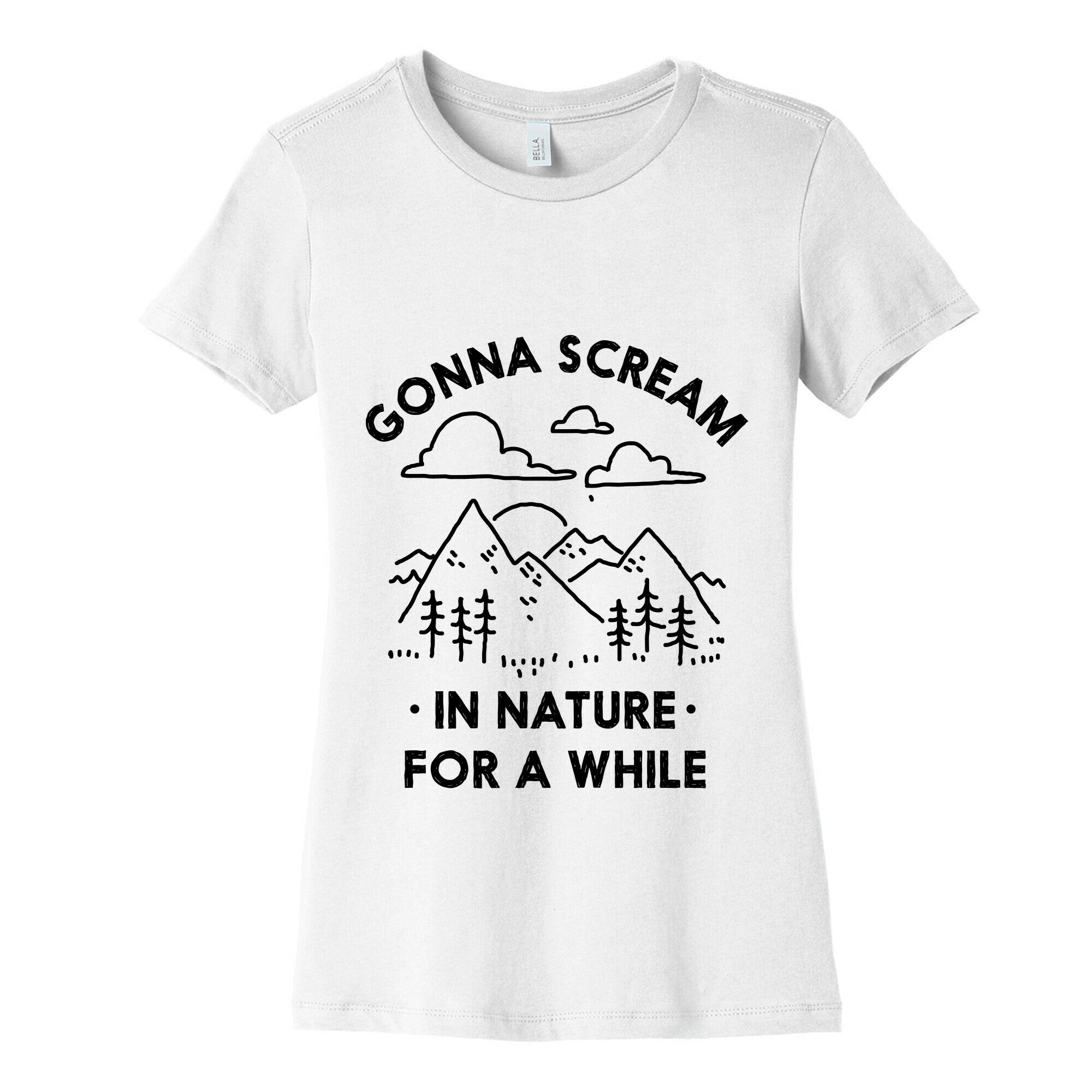Gonna Scream in Nature For a While Women's Cotton Tee Hoodie, Sweatshirt | PureTeeCo.com (Image 4)