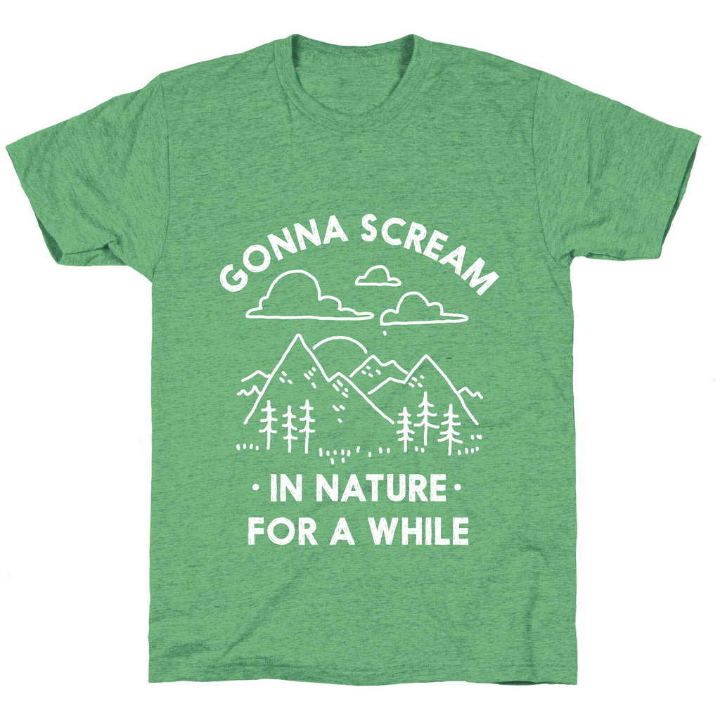 Gonna Scream in Nature For a While Unisex Triblend Tee Hoodie, Sweatshirt | PureTeeCo.com (Image 2)