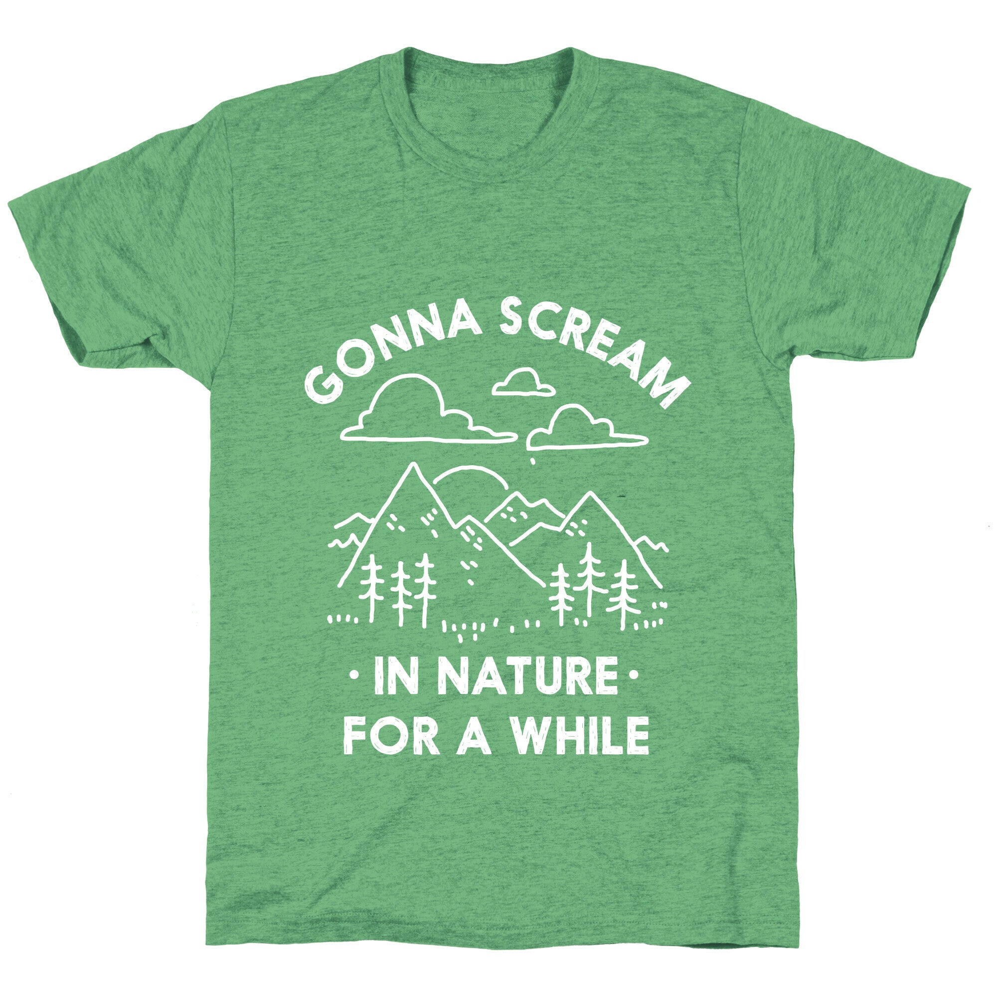 Gonna Scream in Nature For a While Unisex Triblend Tee Hoodie, Sweatshirt | PureTeeCo.com (Image 2)
