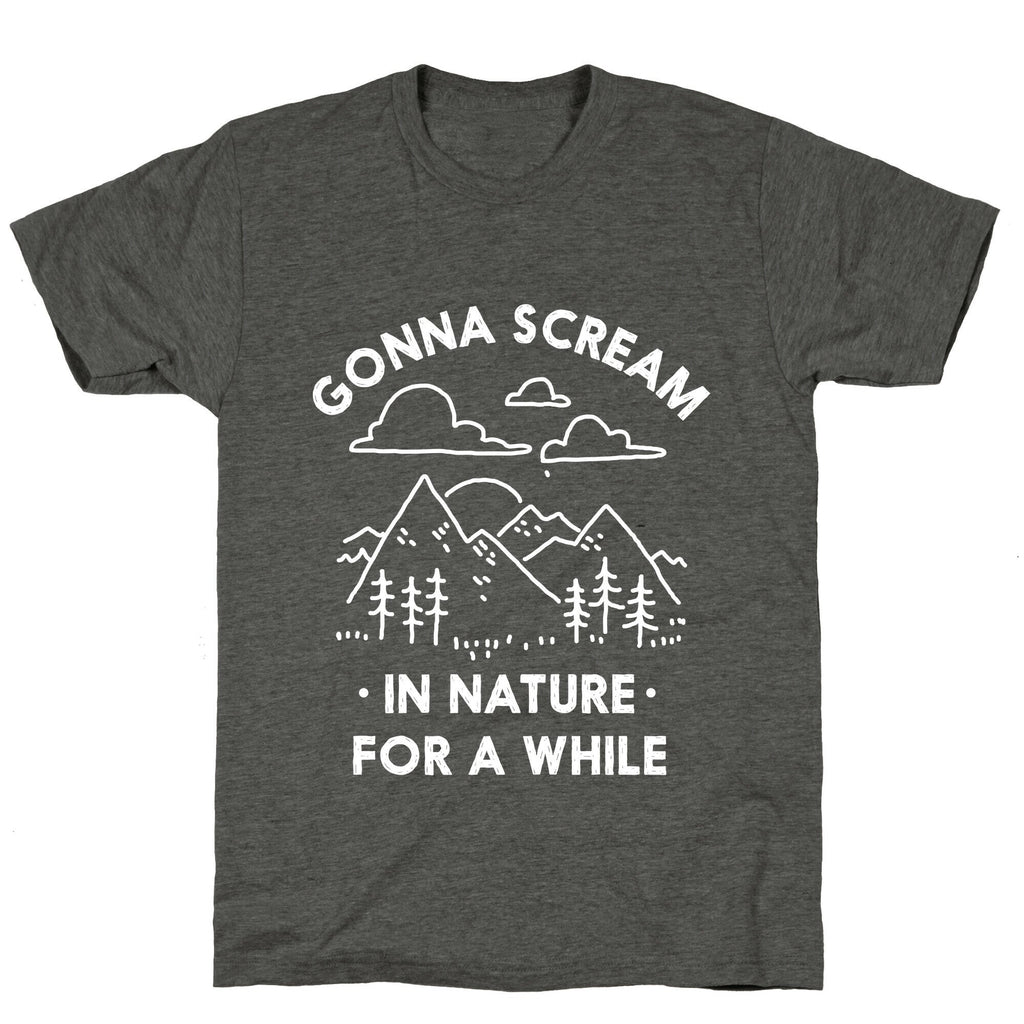 Gonna Scream in Nature For a While Unisex Triblend Tee Hoodie, Sweatshirt | PureTeeCo.com (Image 3)
