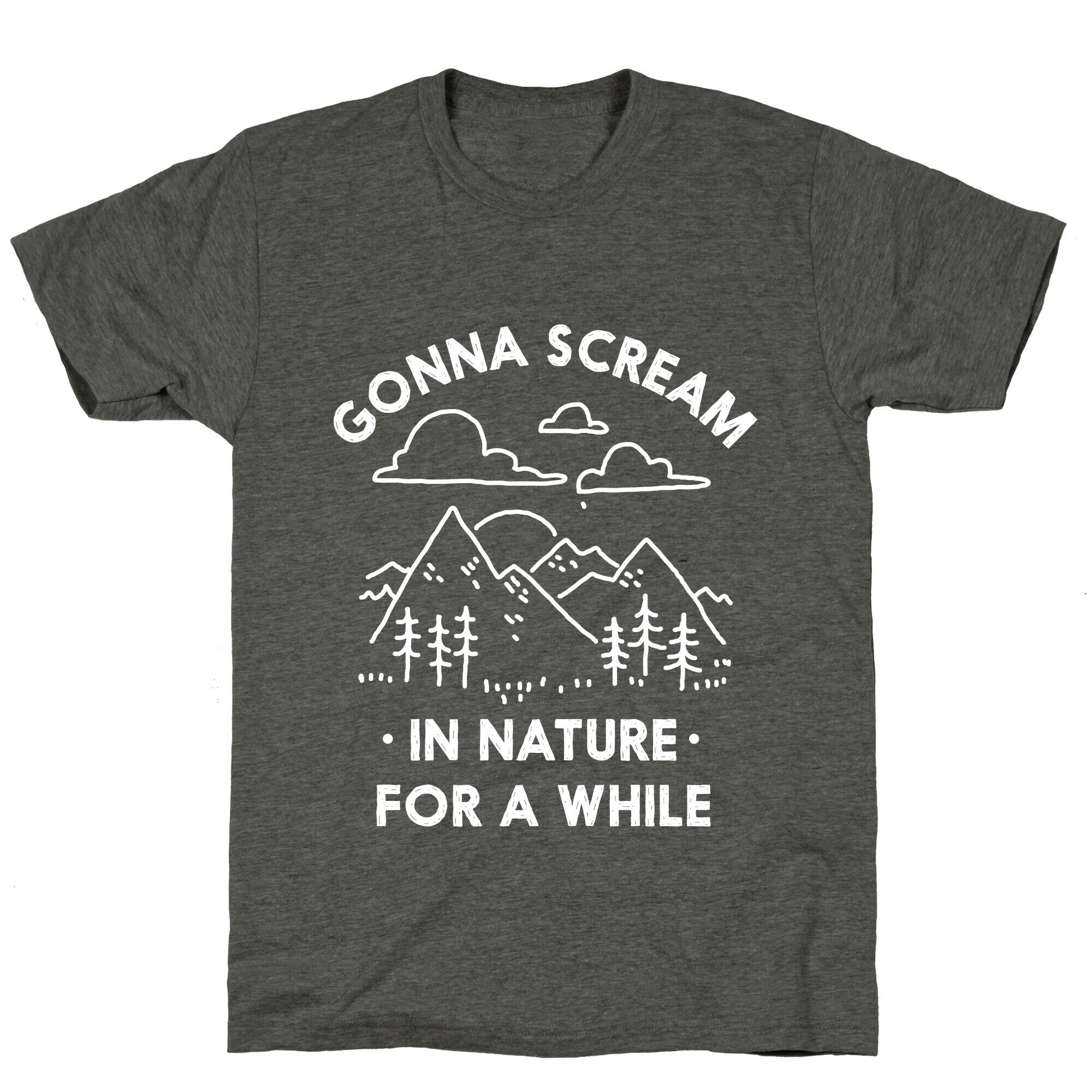 Gonna Scream in Nature For a While Unisex Triblend Tee Hoodie, Sweatshirt | PureTeeCo.com (Image 3)