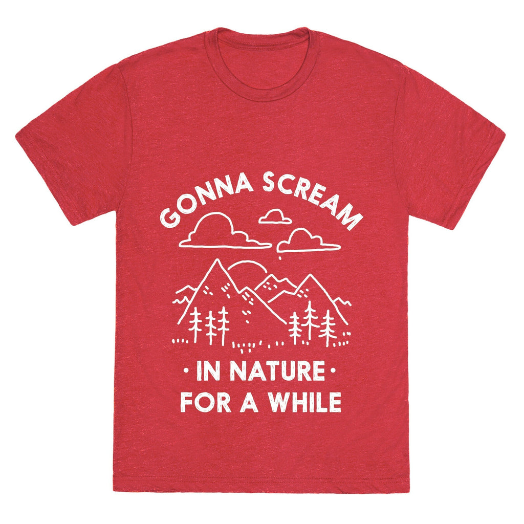 Gonna Scream in Nature For a While Unisex Triblend Tee Hoodie, Sweatshirt | PureTeeCo.com (Image 4)