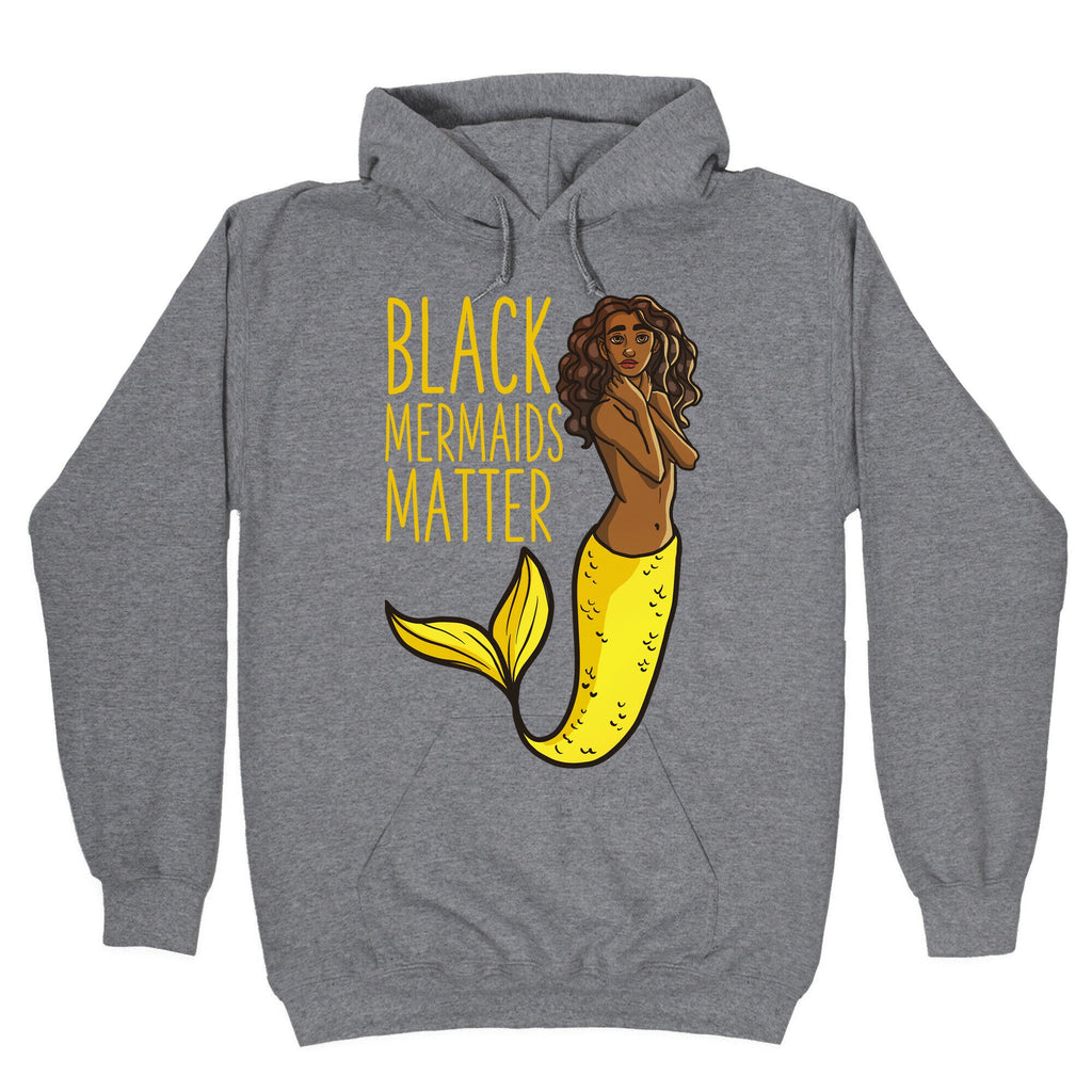 Black Mermaids Matter Hoodie T-Shirts, Sweatshirt | PureTeeCo.com (Image 1)