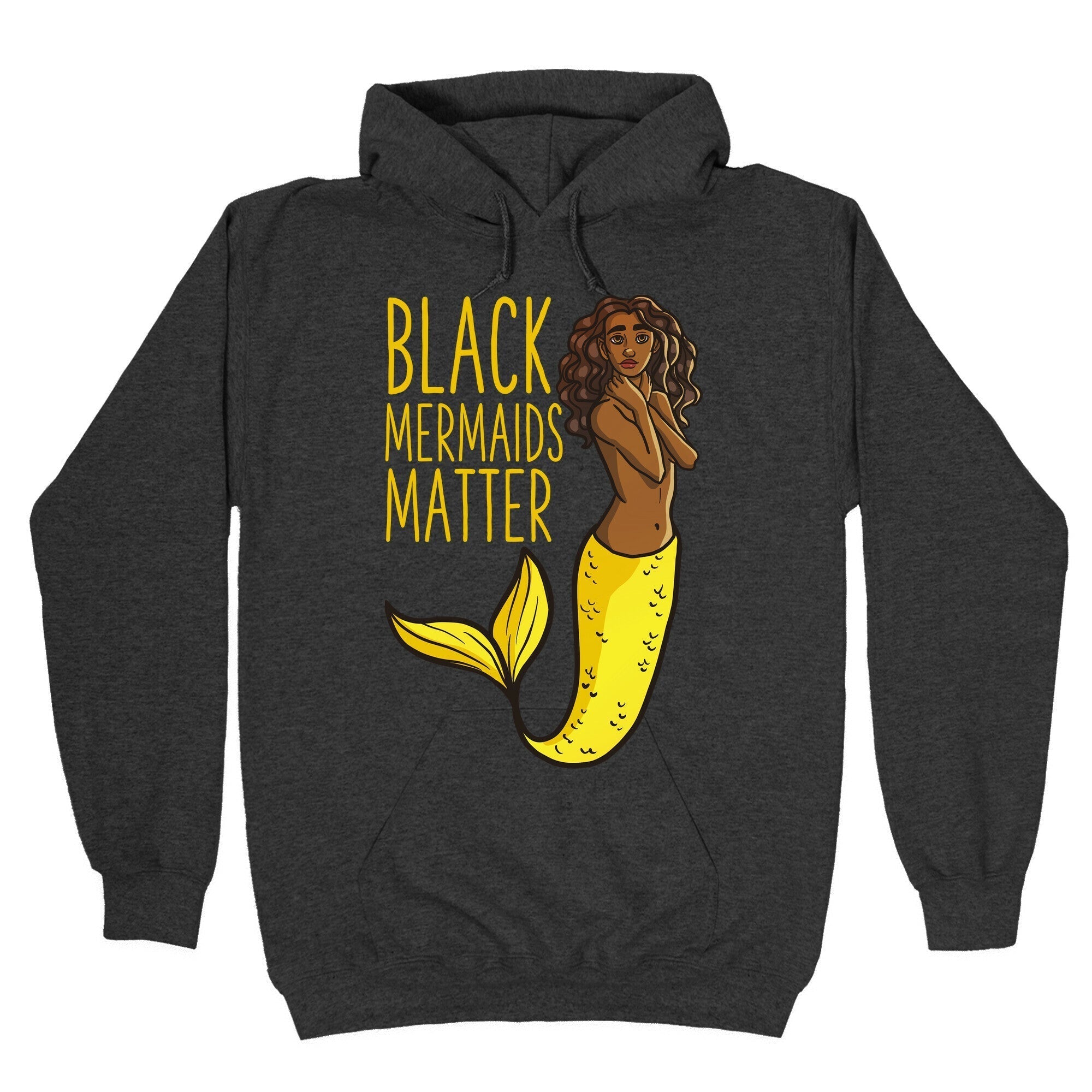 Black Mermaids Matter Hoodie T-Shirts, Sweatshirt | PureTeeCo.com (Image 3)