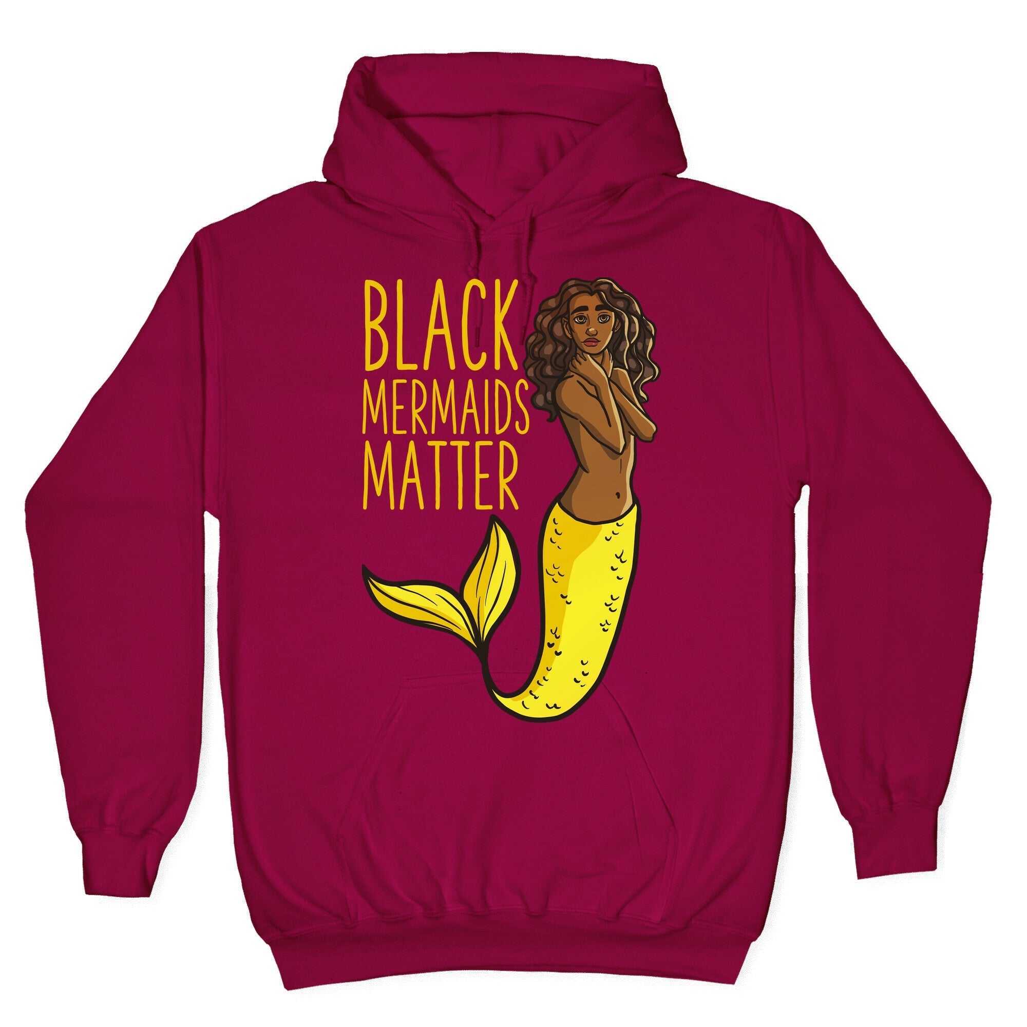 Black Mermaids Matter Hoodie T-Shirts, Sweatshirt | PureTeeCo.com (Image 5)