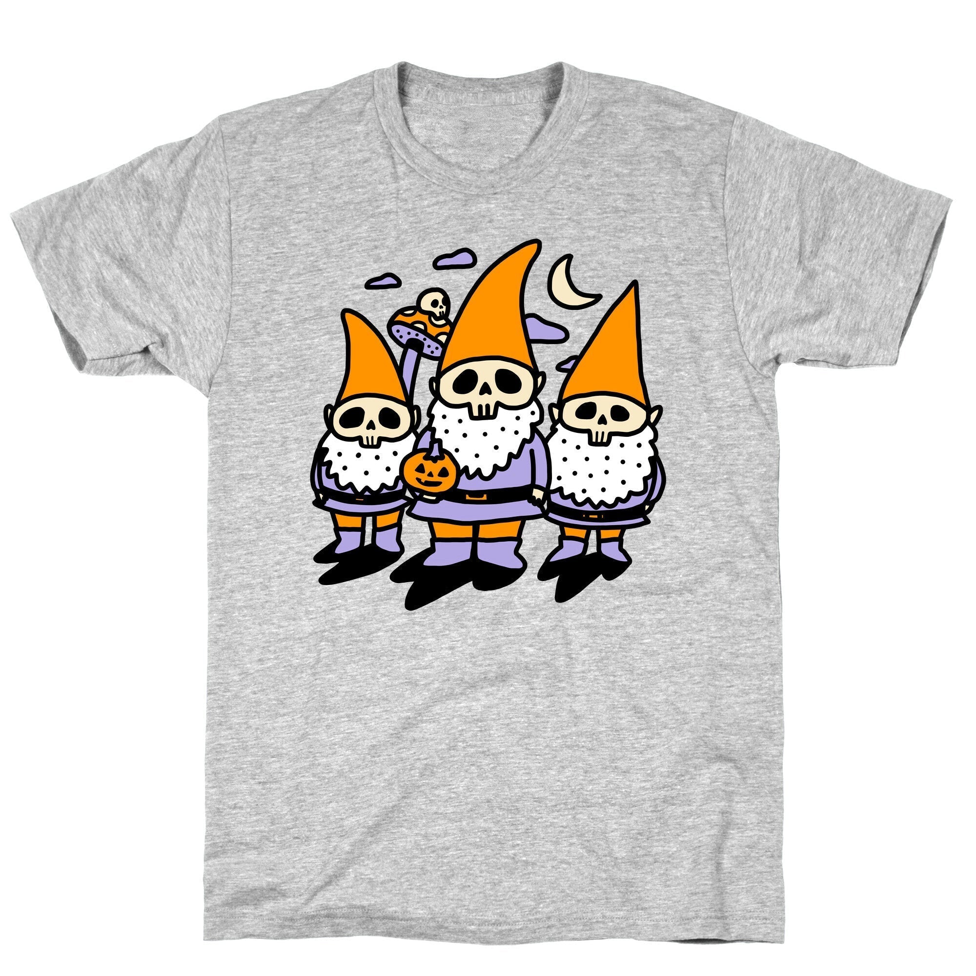 Happy Hall-Gnome-Ween (Halloween Gnomes) T-Shirt Hoodie, Sweatshirt | PureTeeCo.com (Image 2)