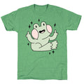 Flicky Frog  Unisex Triblend Tee Hoodie, Sweatshirt | PureTeeCo.com (Image 1)