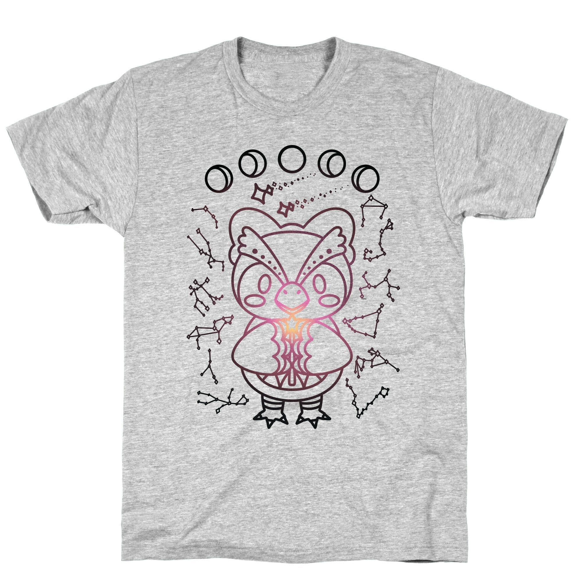 Celestial Astrology Owl T-Shirt Hoodie, Sweatshirt | PureTeeCo.com (Image 3)