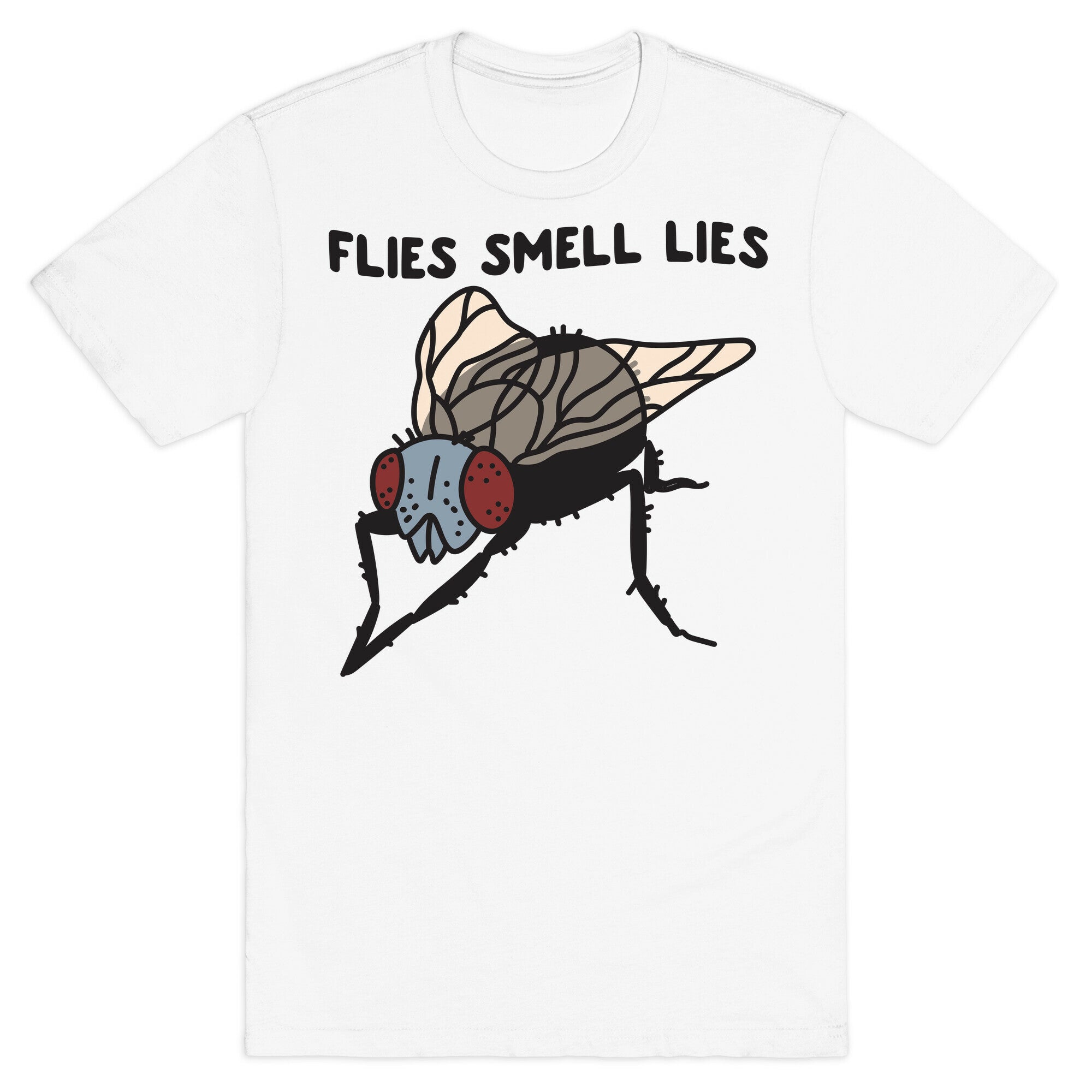 Flies Smell Lies T-Shirt Hoodie, Sweatshirt | PureTeeCo.com (Image 2)