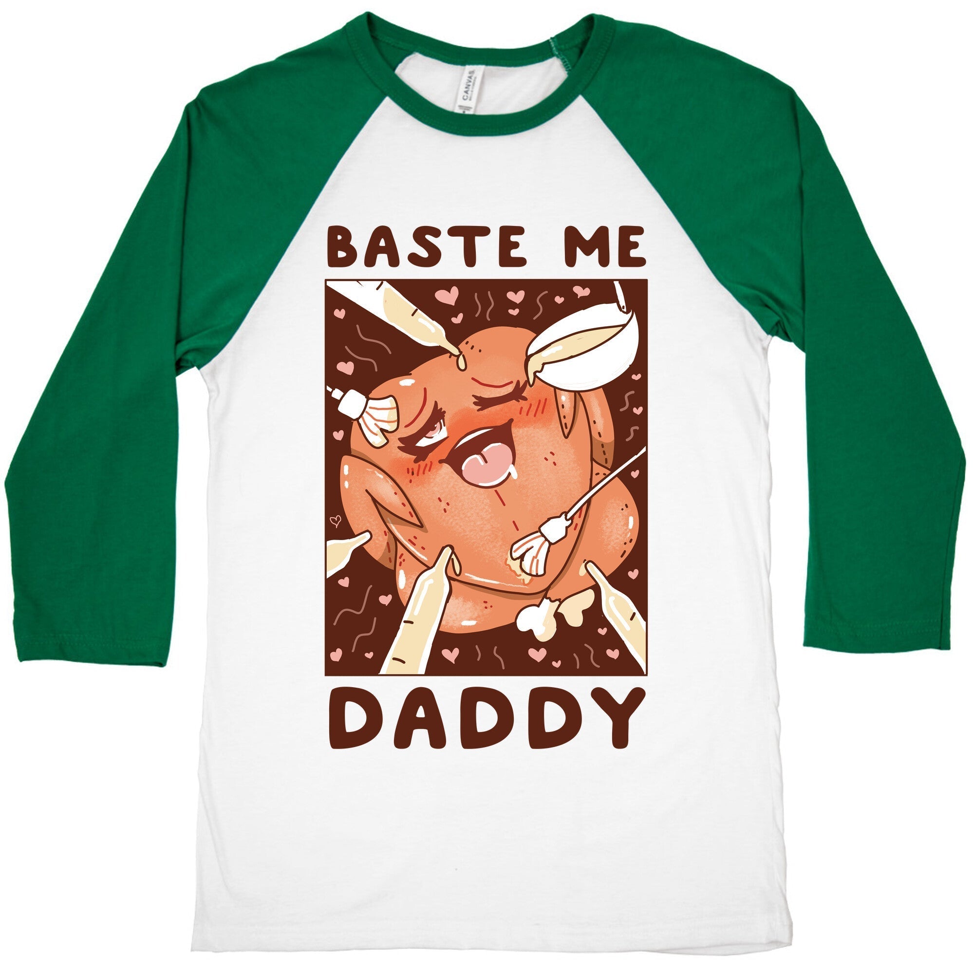 Baste Me Daddy Baseball Tee Hoodie, Sweatshirt | PureTeeCo.com (Image 2)