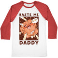 Baste Me Daddy Baseball Tee Hoodie, Sweatshirt | PureTeeCo.com (Image 1)