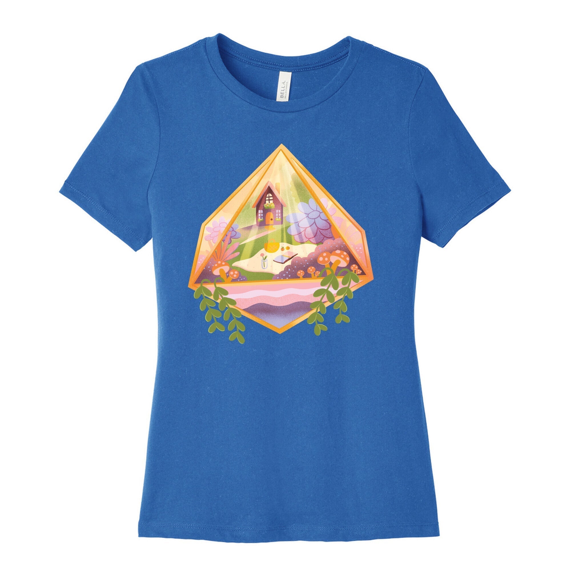 Cottagecore Terrarium Women's Cotton Tee Style001 Hoodie, Sweatshirt | PureTeeCo.com (Image 3)