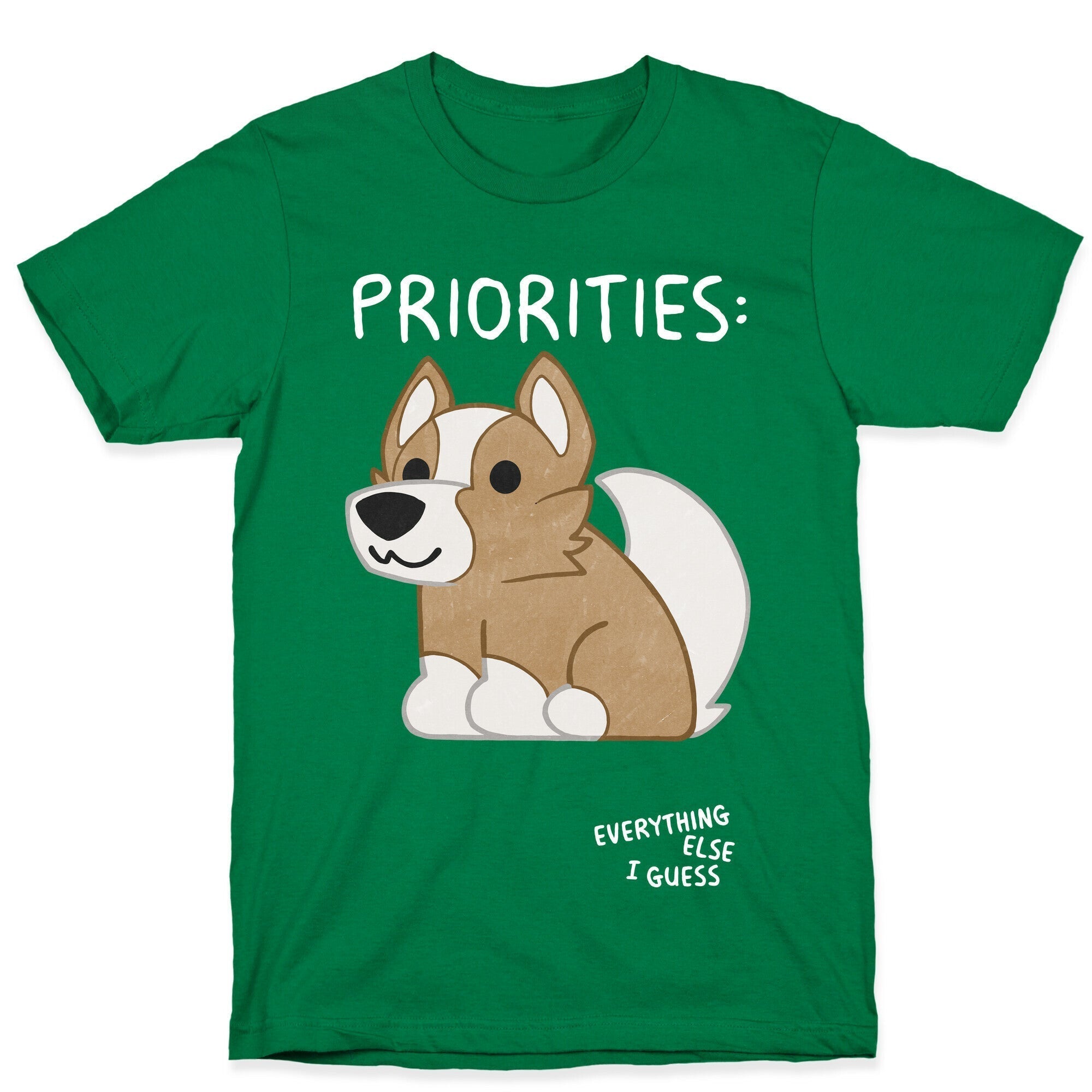 Corgi Priorities T-Shirt Hoodie, Sweatshirt | PureTeeCo.com (Image 3)