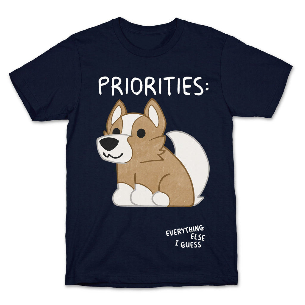 Corgi Priorities T-Shirt Hoodie, Sweatshirt | PureTeeCo.com (Image 4)