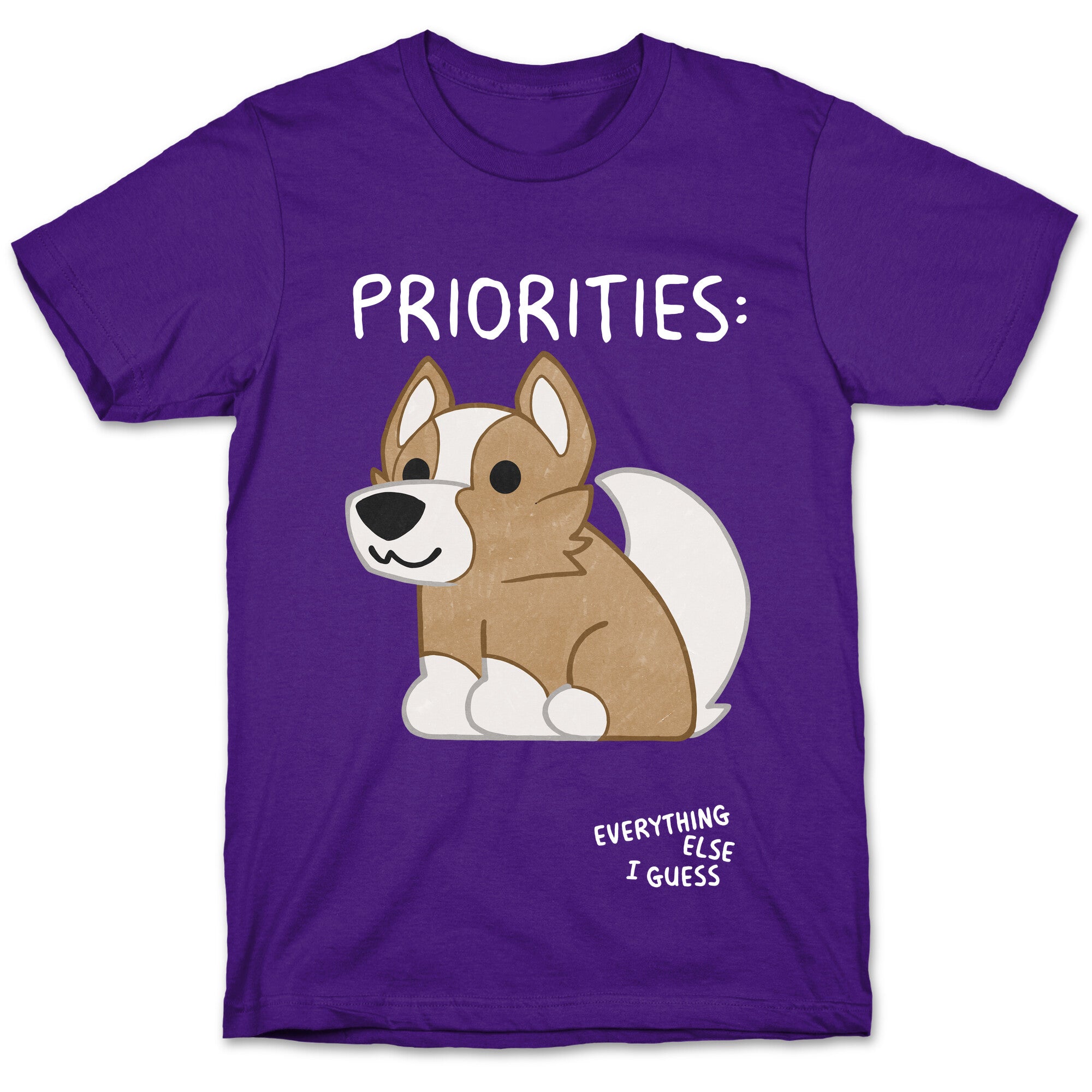 Corgi Priorities T-Shirt Hoodie, Sweatshirt | PureTeeCo.com (Image 5)