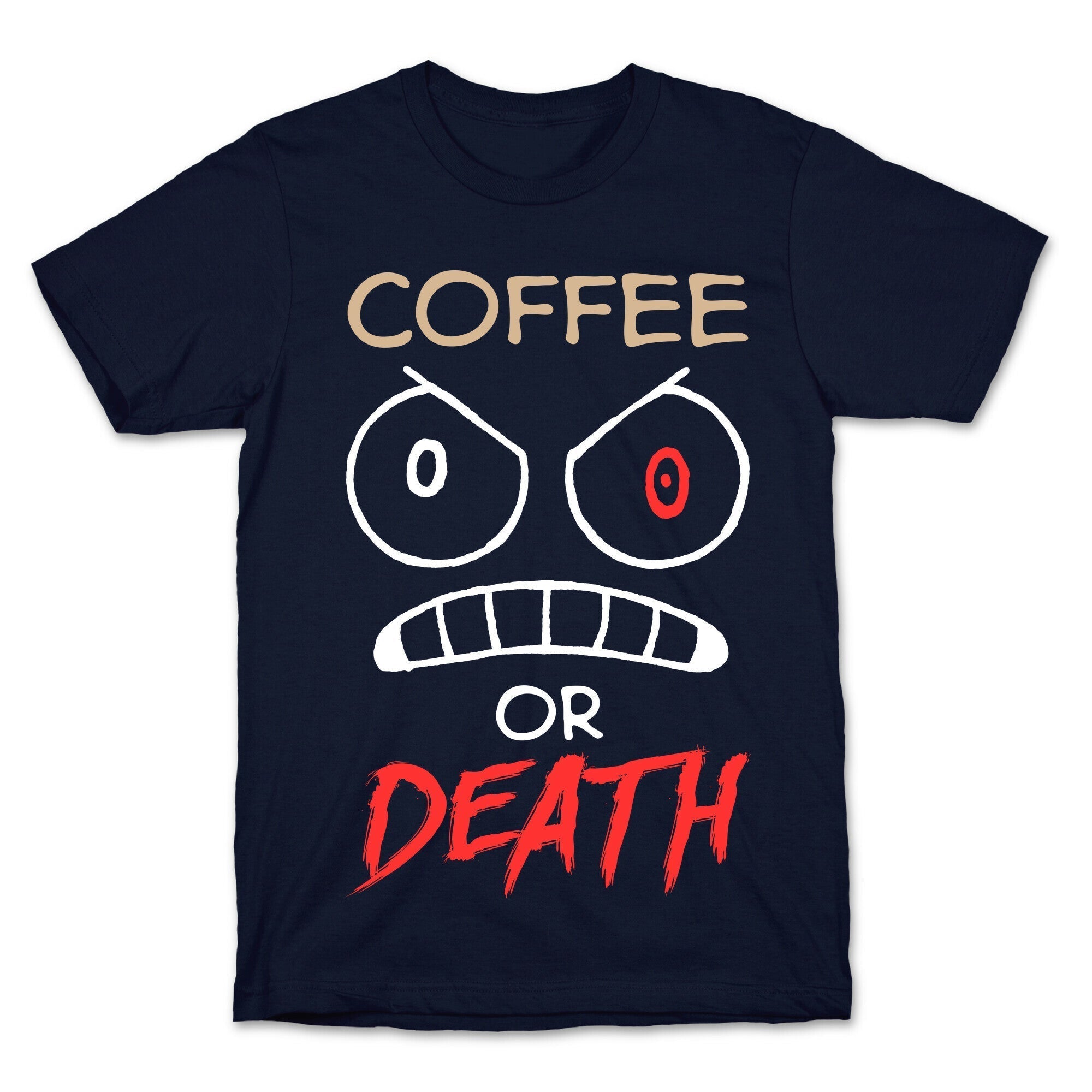 Coffee Or Death T-Shirt Hoodie, Sweatshirt | PureTeeCo.com (Image 4)