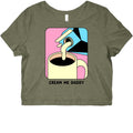Cream Me Daddy (Coffee) Graphic Baby Tee Hoodie, Sweatshirt | PureTeeCo.com (Image 1)
