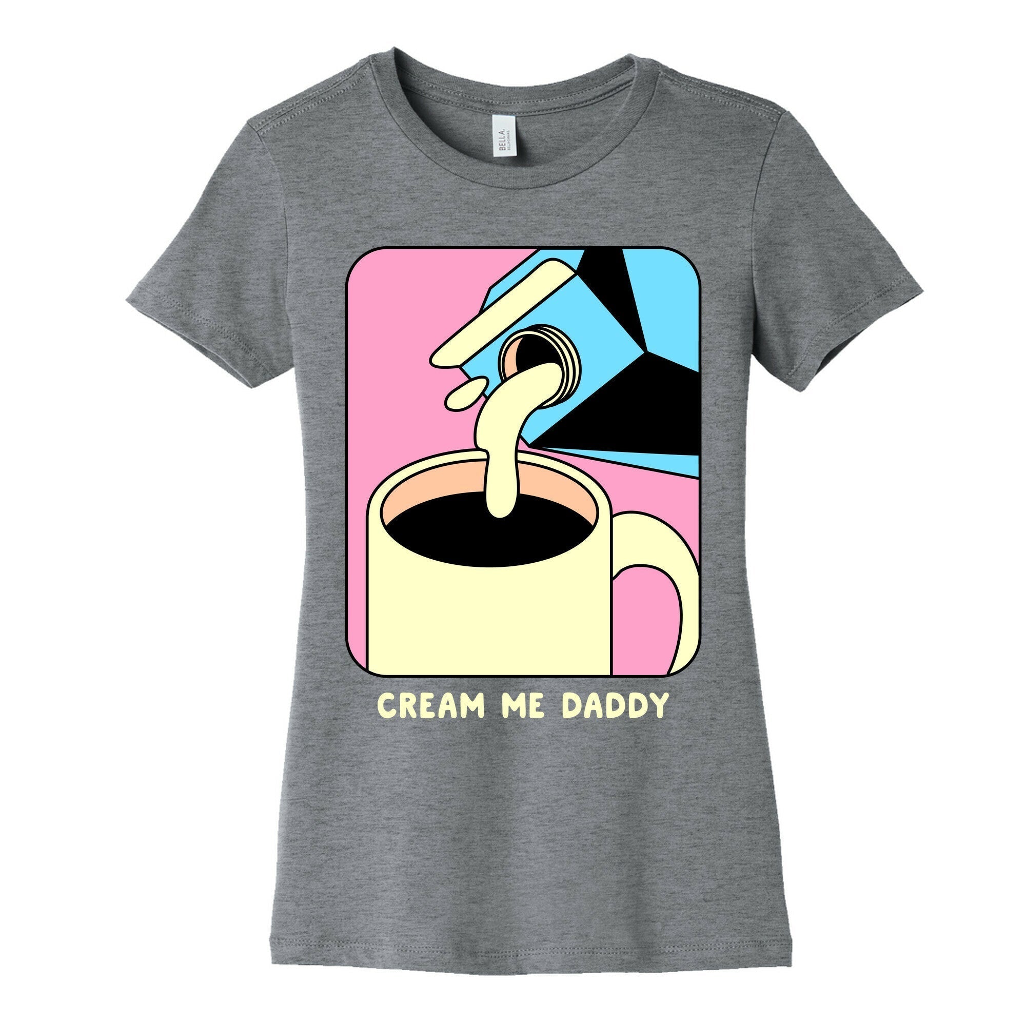 Cream Me Daddy (Coffee) Women's Cotton Tee Hoodie, Sweatshirt | PureTeeCo.com (Image 5)