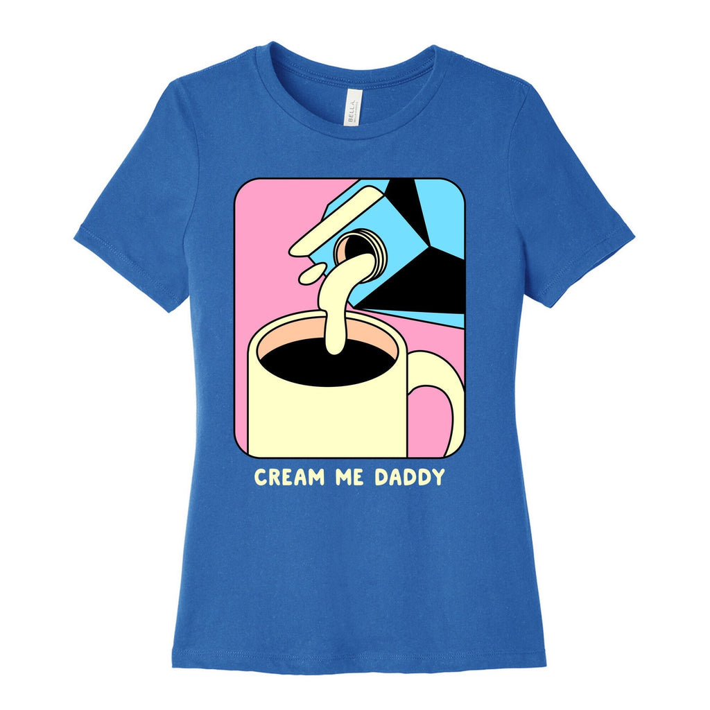 Cream Me Daddy (Coffee) Women's Cotton Tee Hoodie, Sweatshirt | PureTeeCo.com (Image 3)