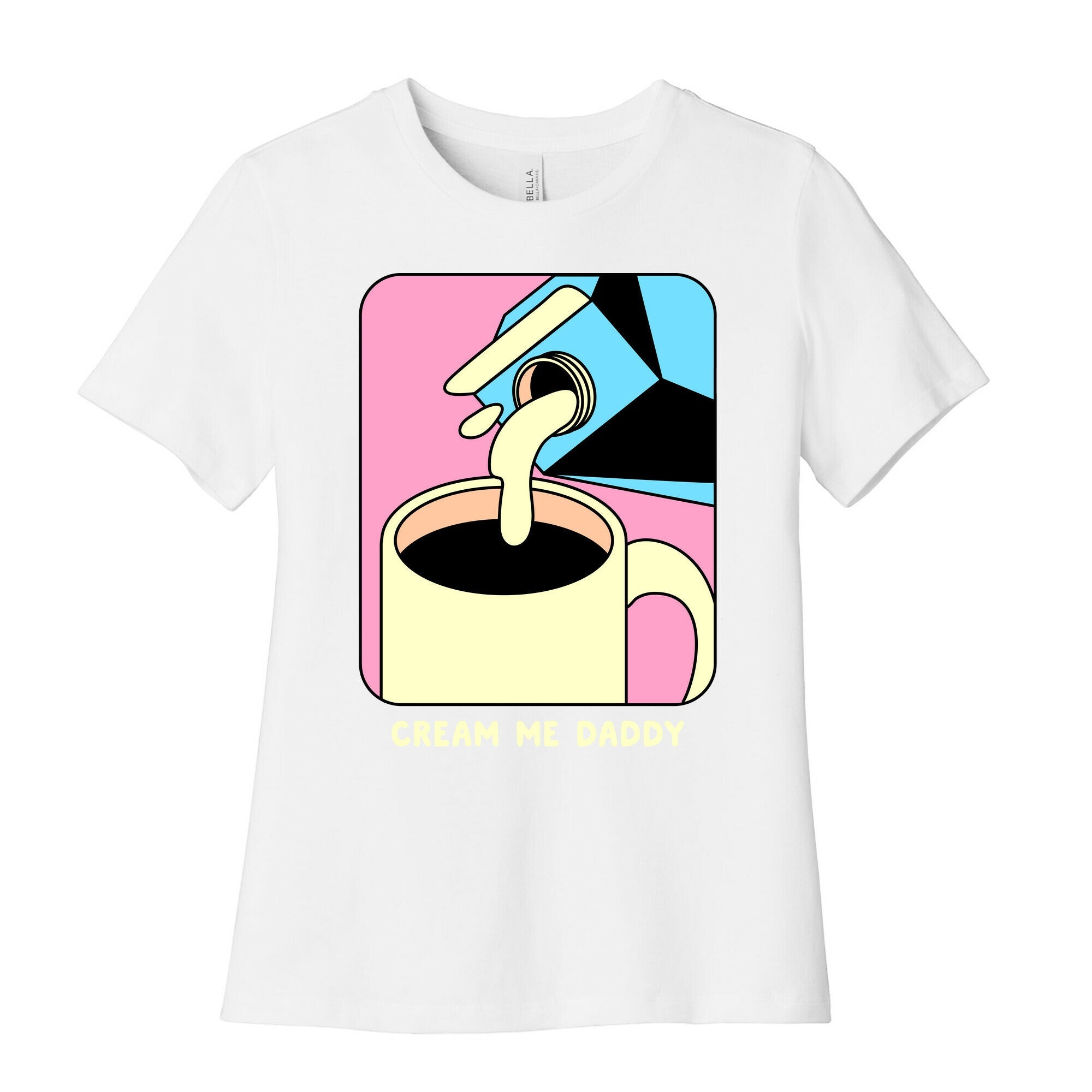 Cream Me Daddy (Coffee) Women's Cotton Tee Hoodie, Sweatshirt | PureTeeCo.com (Image 4)