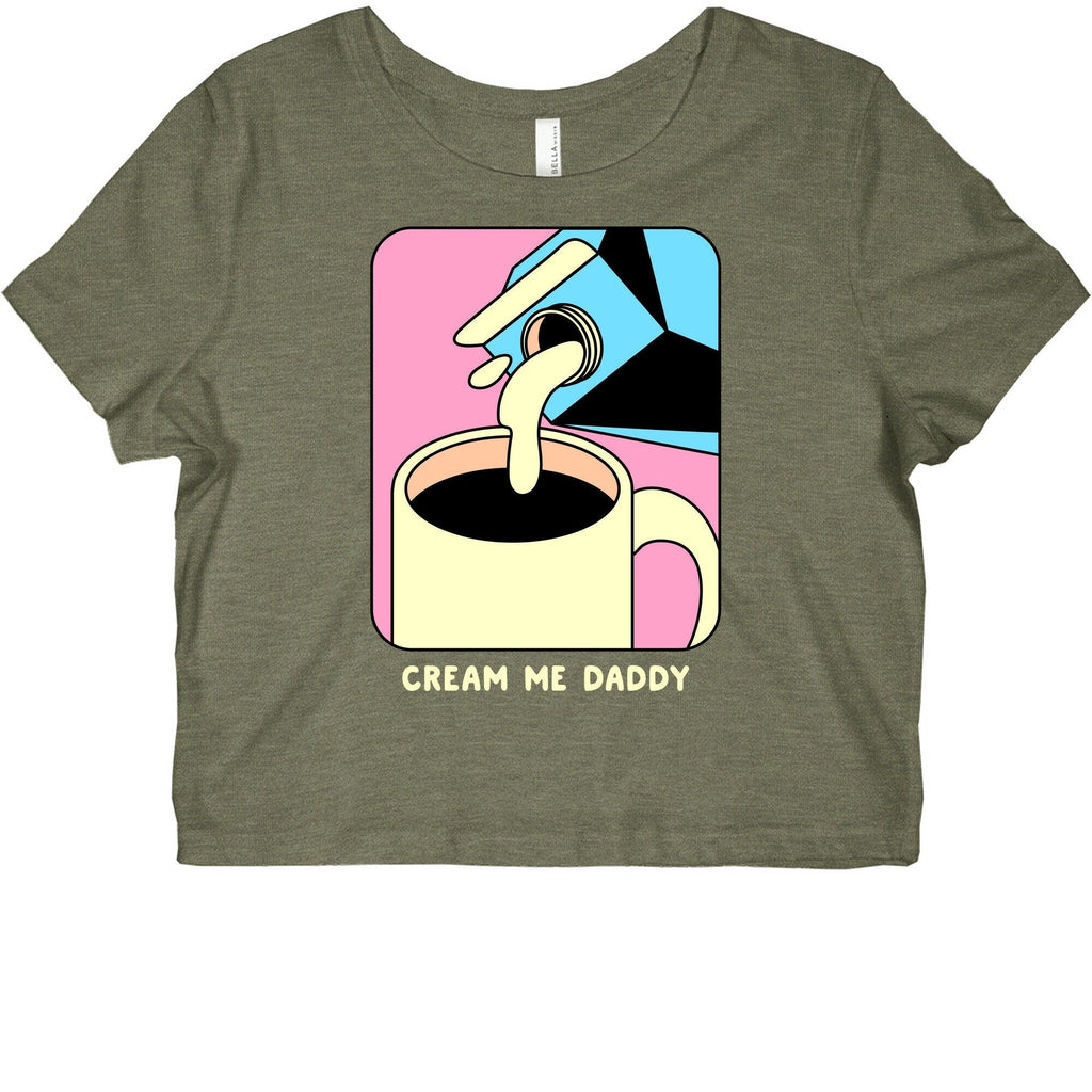 Cream Me Daddy (Coffee) Graphic Baby Tee Style001 Hoodie, Sweatshirt | PureTeeCo.com (Image 2)