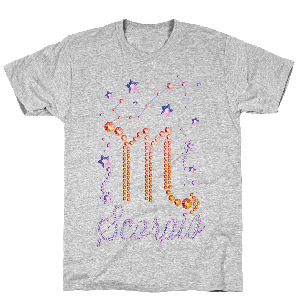 90's BeDazzle Zodiacs: Scorpio T-Shirt Hoodie, Sweatshirt | PureTeeCo.com (Image 2)