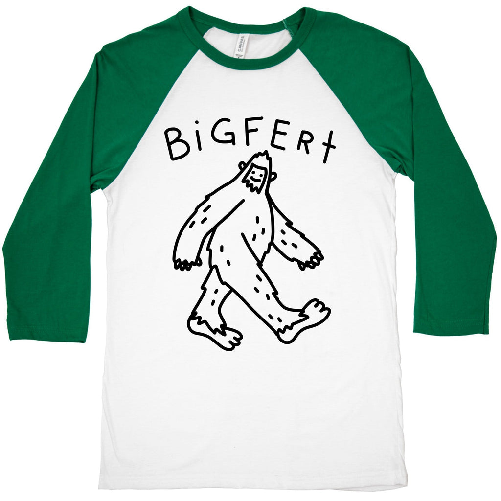 Derpy Bigfert Sasquatch Baseball Tee Hoodie, Sweatshirt | PureTeeCo.com (Image 2)