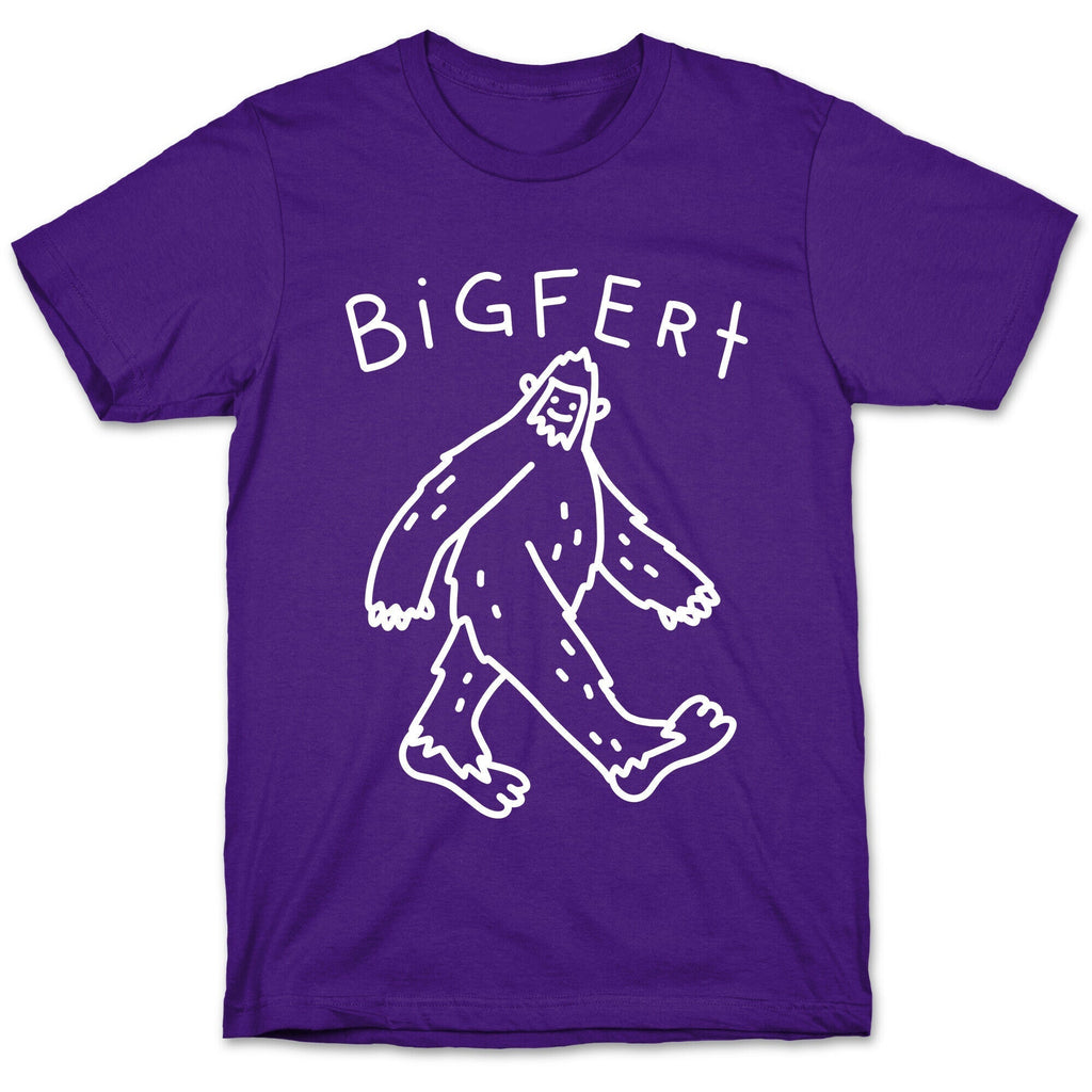 Derpy Bigfert Sasquatch  T-Shirt Hoodie, Sweatshirt | PureTeeCo.com (Image 5)