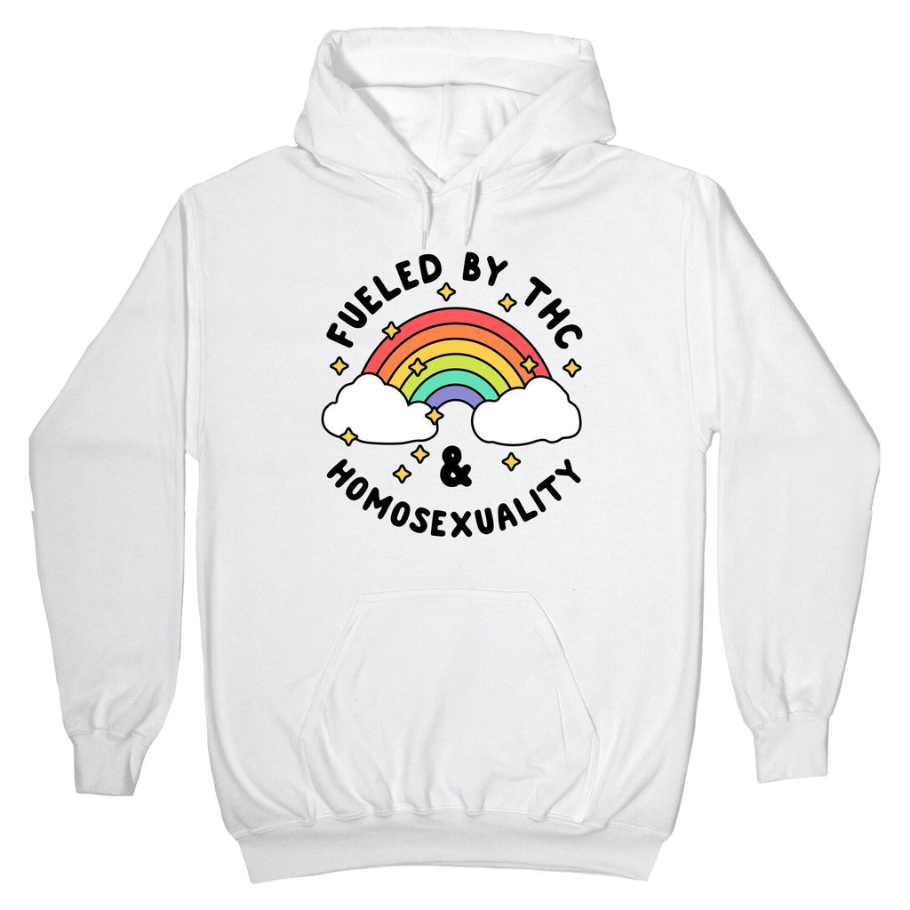 Fueled By THC & Homosexuality Hoodie T-Shirts, Sweatshirt | PureTeeCo.com