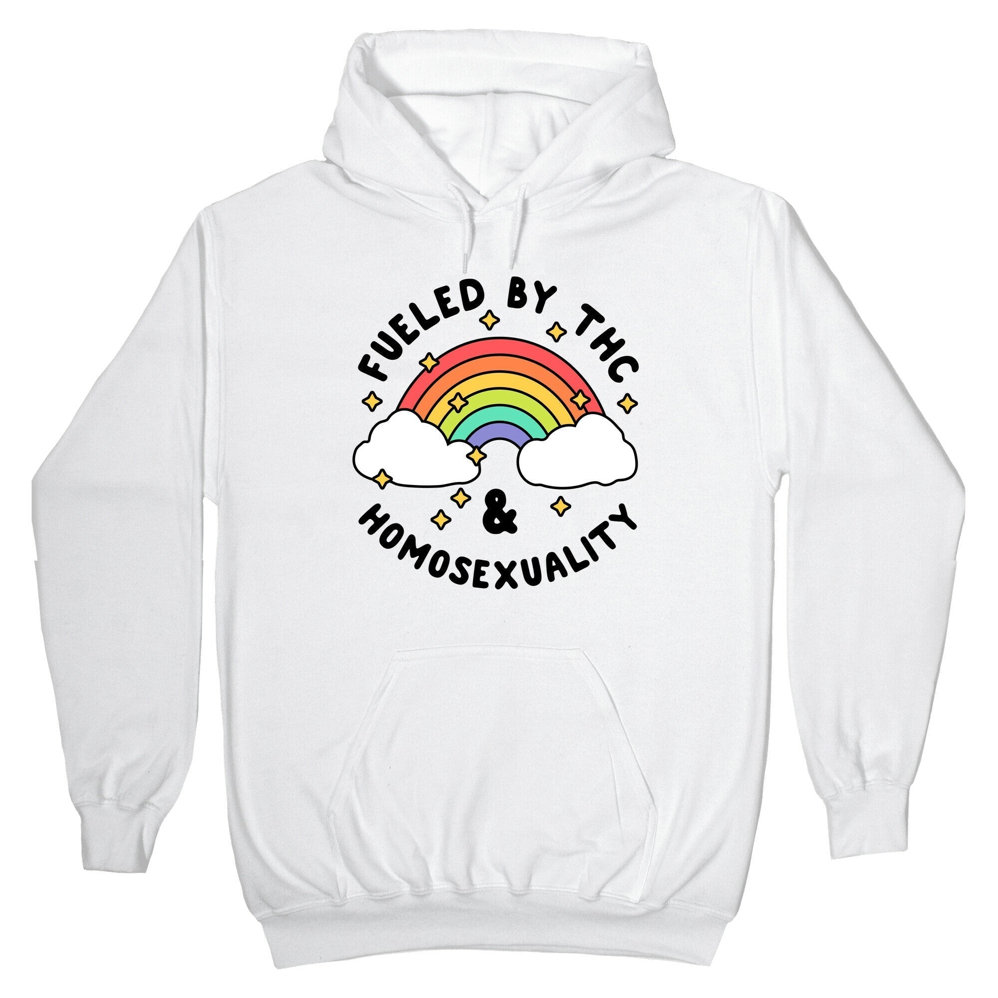 Fueled By THC & Homosexuality Hoodie T-Shirts, Sweatshirt | PureTeeCo.com